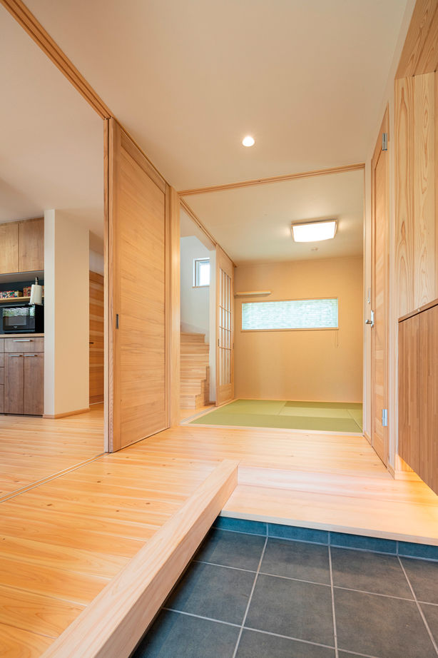 埼玉の平屋　アップルホーム 【2000～2499万円】温度差がほとんどない全館空調。外張り断熱との相乗効果で夏も冬も素足で過ごせて、快適の建築実例画像8