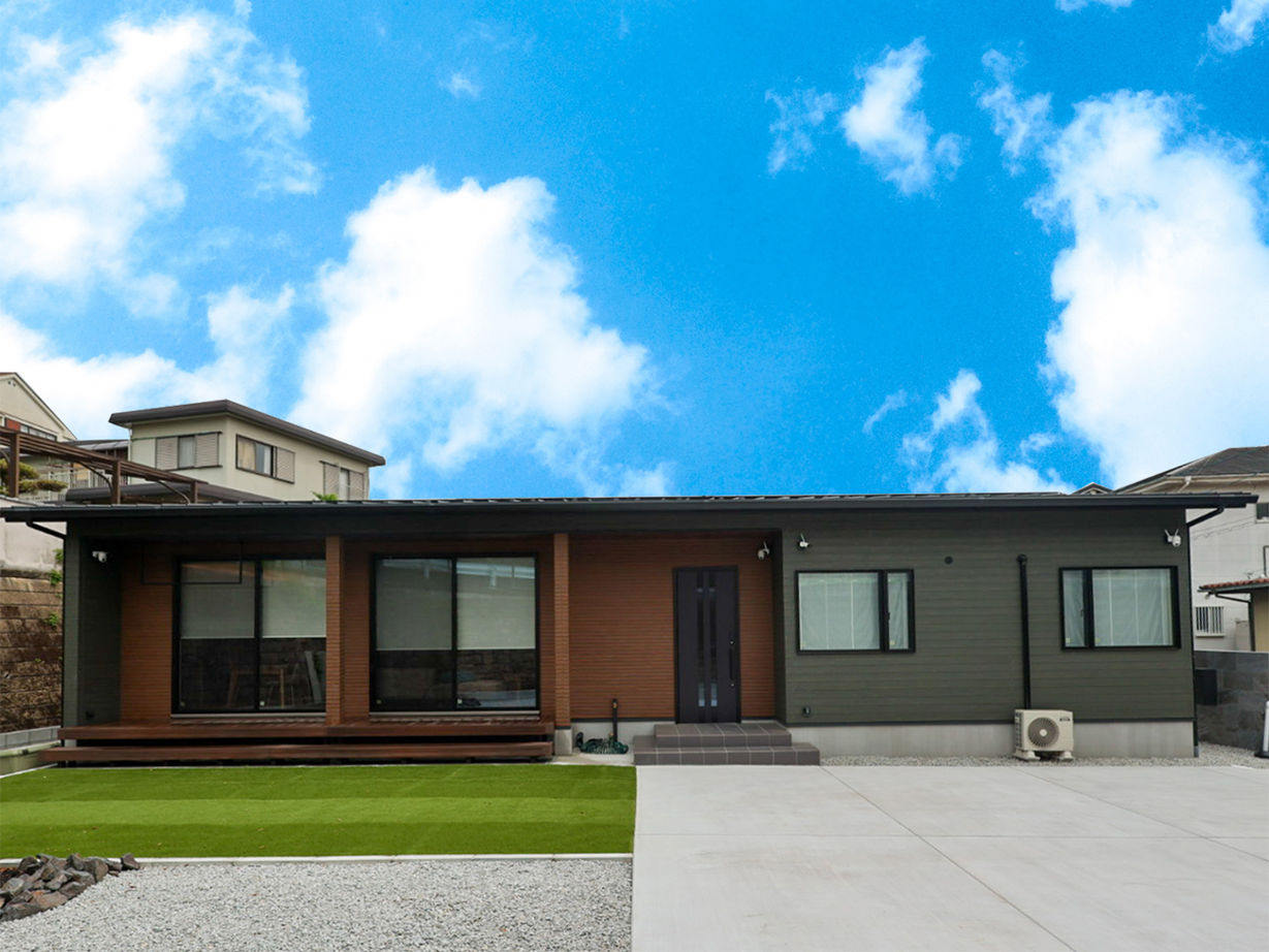 あおぞらホーム 【奈良県/2000万円台/間取り/平屋】通り抜けできるファミリークローゼットが家の真ん中に。快適動線の平屋の建築実例画像