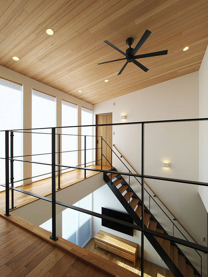 あおぞらホーム 【天理市/3000万円台/間取り図あり】吹き抜けを見上げると「あおぞら」が見える、陽だまりリビングのある家の建築実例画像10