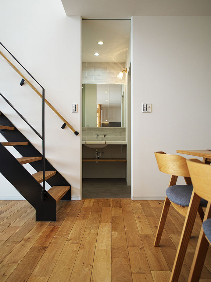 あおぞらホーム 【天理市/3000万円台/間取り図あり】吹き抜けを見上げると「あおぞら」が見える、陽だまりリビングのある家の建築実例画像14