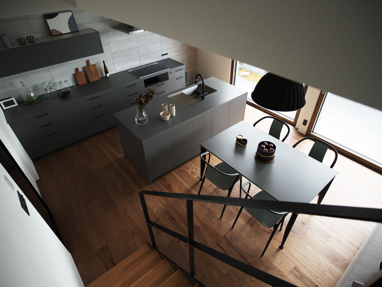 あおぞらホーム 【奈良/二階建て】白と木のコントラストが美しい。デザイン性と断熱性を両立したホテルライクな邸宅の建築実例画像7