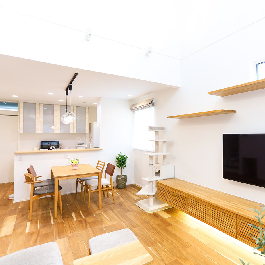 デワホーム 【山形市/2000万円台/2LDK/間取り図有/コンパクト】全館空調システムで四季を通じて快適。猫と暮らす家 の建築実例画像2