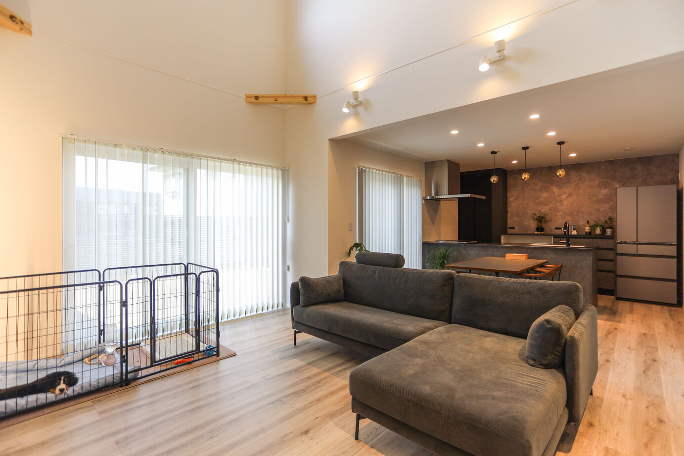 デワホーム 【ペットと暮らす家】全館空調と大きな吹き抜けで空気が心地いい、のびのび暮らせる家の建築実例画像