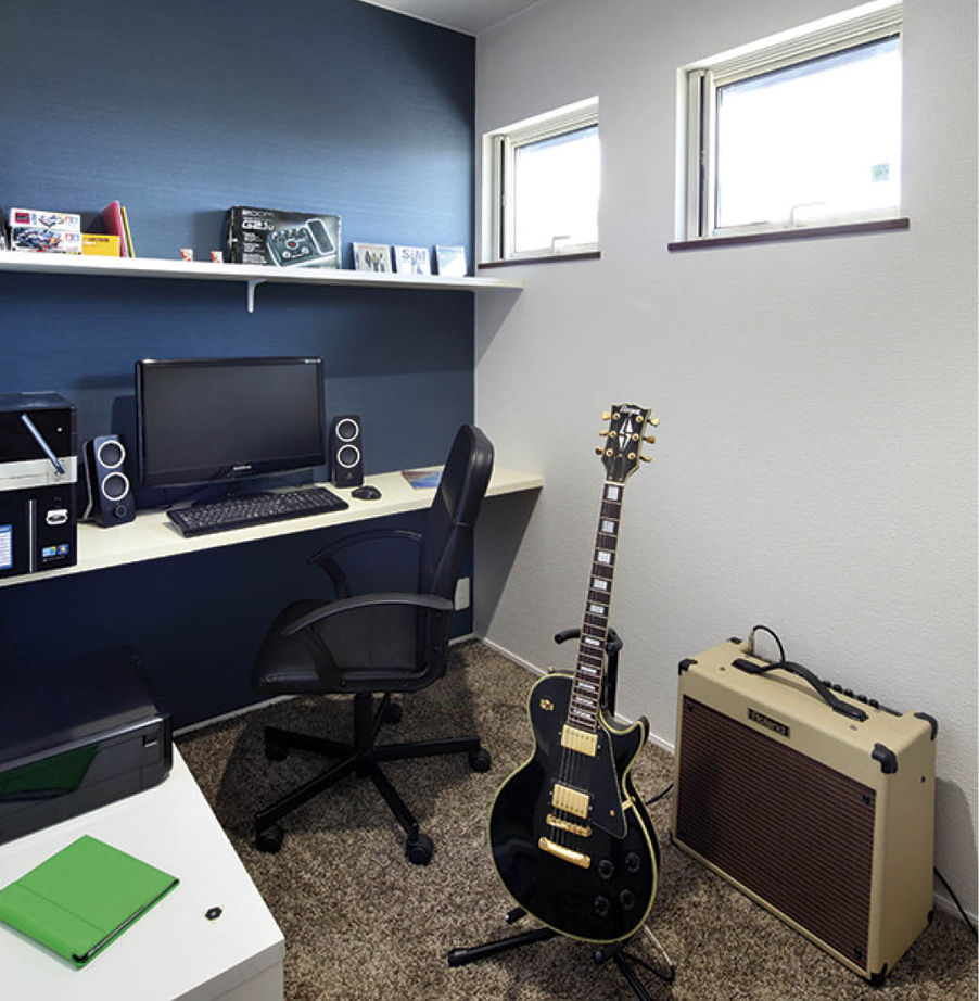 ヤマダホームズ 勾配天井の吹抜けで明るく開放的に　ワンフロアで快適に暮らす住まいの建築実例画像6