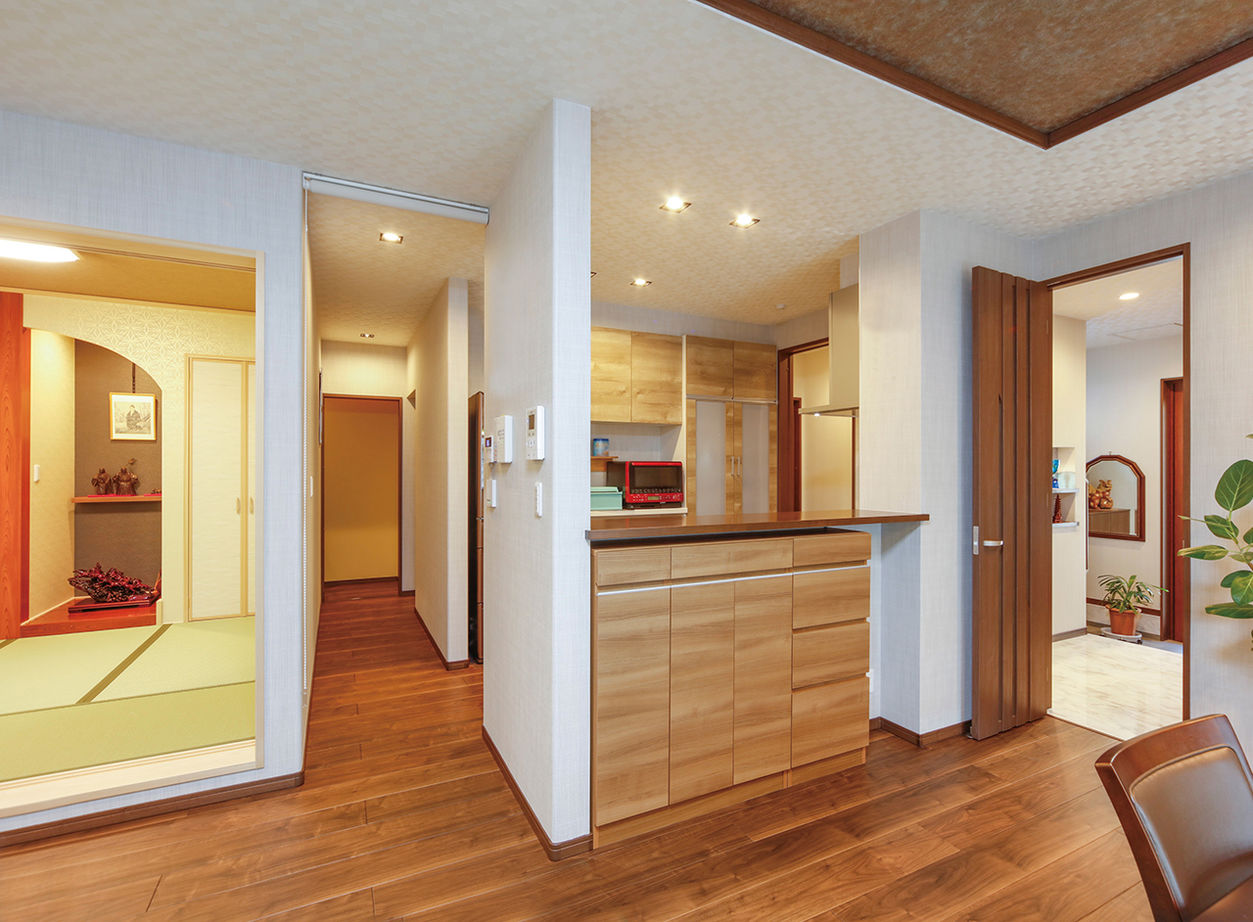 ヤマダホームズ 生活スペースを分けて、お互いのプライバシーを大切にした二世帯住宅で、快適な暮らしを実現の建築実例画像3