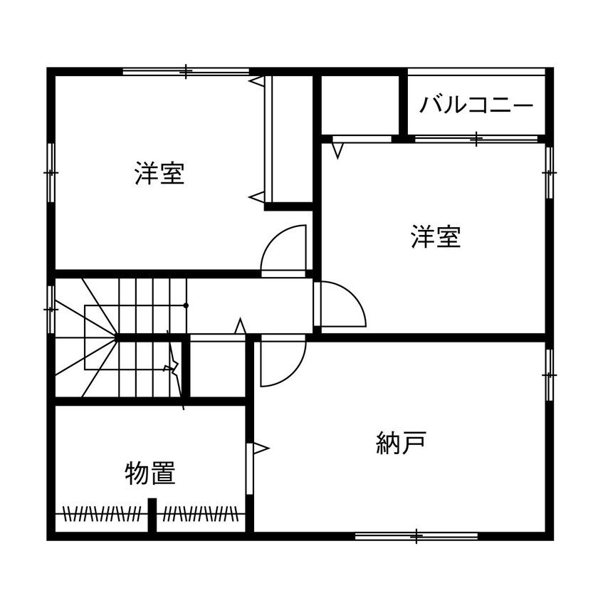 ヤマダホームズ [3階建て]プランニングの工夫で、22坪の土地に2台駐車・2世帯6人が快適に暮らせる住まいを実現の間取り図（4LDK）3階