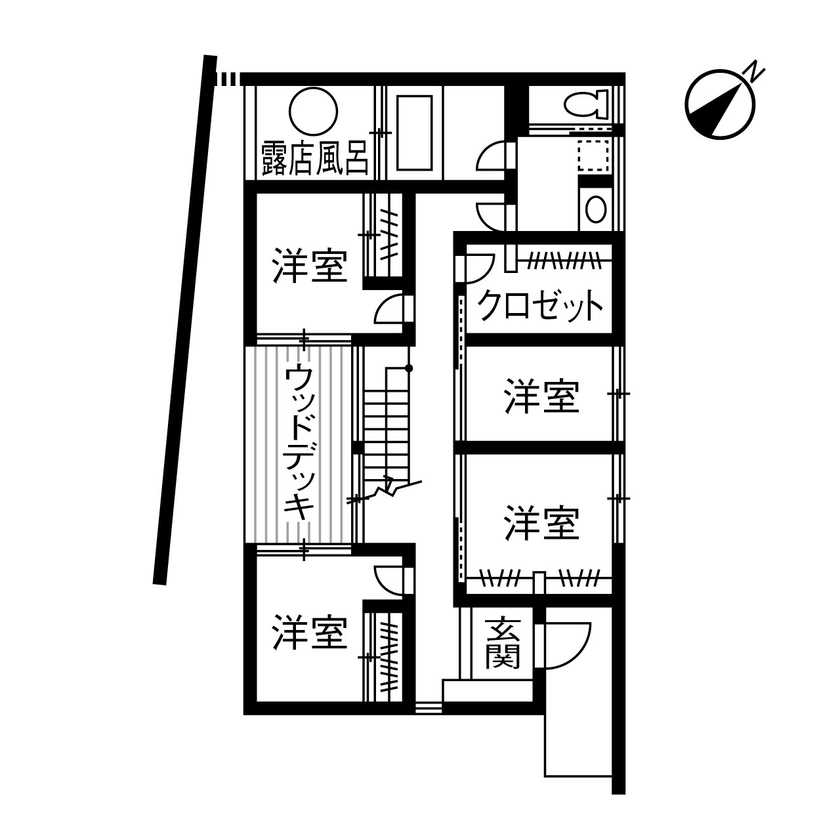 ヤマダホームズ 【間取り図あり・4000万円台】家族が自然と集まる広々LDKの間取り図（4LDK）1階