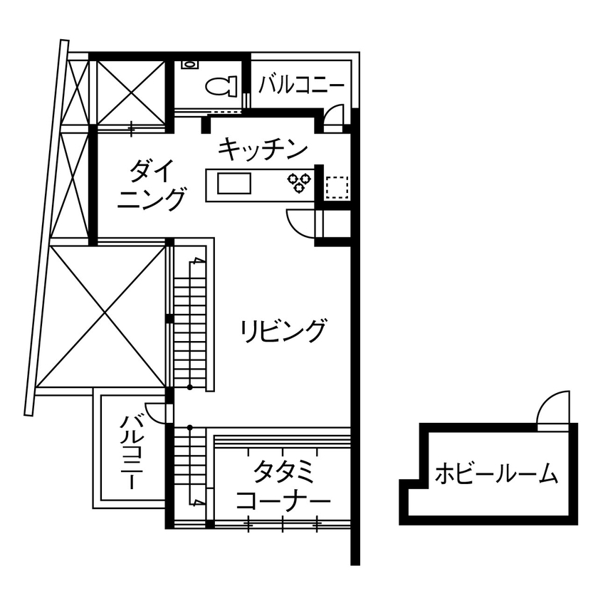 ヤマダホームズ 【間取り図あり・4000万円台】家族が自然と集まる広々LDKの間取り図（4LDK）2階