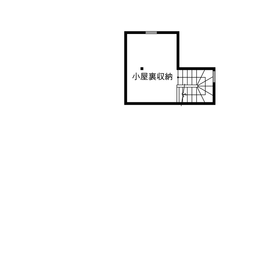 ヤマダホームズ 土間から直接つながるオープンな間取りで、型にはまらない自分らしいスタイルを楽しむの間取り図（3LDK）小屋裏