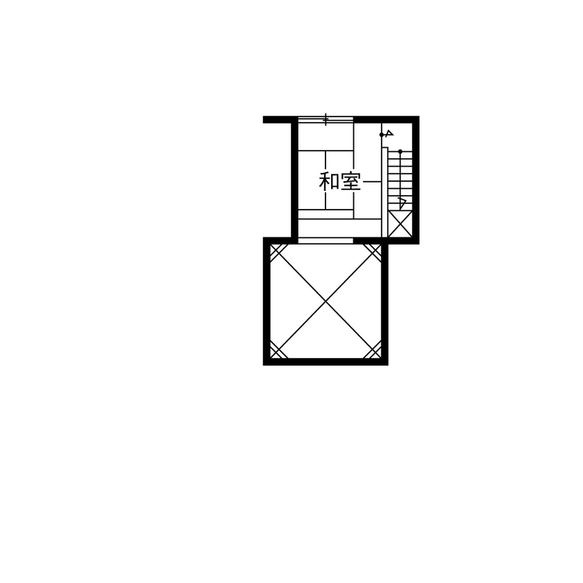 ヤマダホームズ ダイナミックな大屋根の平屋に、天井高を活かしてロフト＋αの空間をつくり、縦空間も楽しめる家にの間取り図（3LDK）ロフト