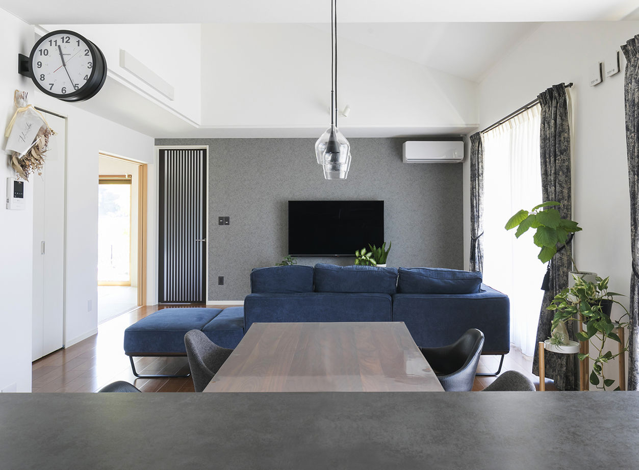 ヤマダホームズ 快適リビングに家族が集う。暮らしやすいサイズと間取りの平屋の家の建築実例画像3