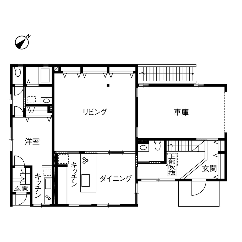 ヤマダホームズ セミリタイア後の暮らしをより豊かにしてくれる、コンサートホールのある住まい　の間取り図（5K以上）1階