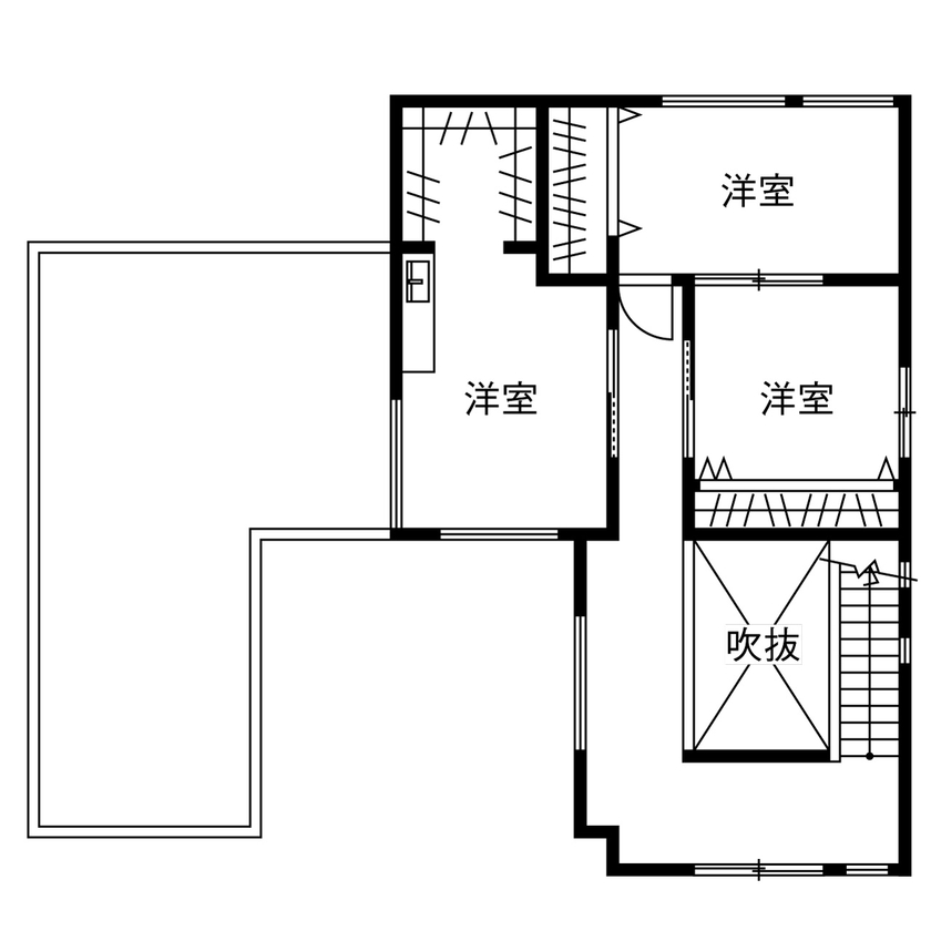 ヤマダホームズ コストを抑えても高級感たっぷり。ホテルライクで機能的な住まいの間取り図（4LDK）2階