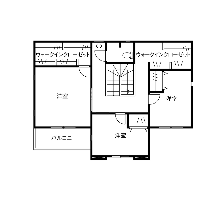 ヤマダホームズ 子育てしながらおしゃれに暮らす、大人可愛い“フレンチシック”な住まいの間取り図（4LDK）2階