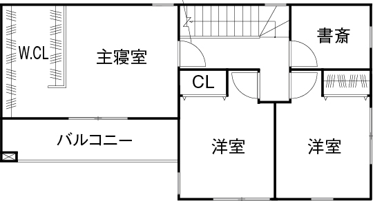 ヤマト住建 高気密・高断熱のすごさを日々実感。家づくりへのこだわりと、安心・安全な暮らし、どちらも叶えた理想の家の間取り図（3LDK）２階