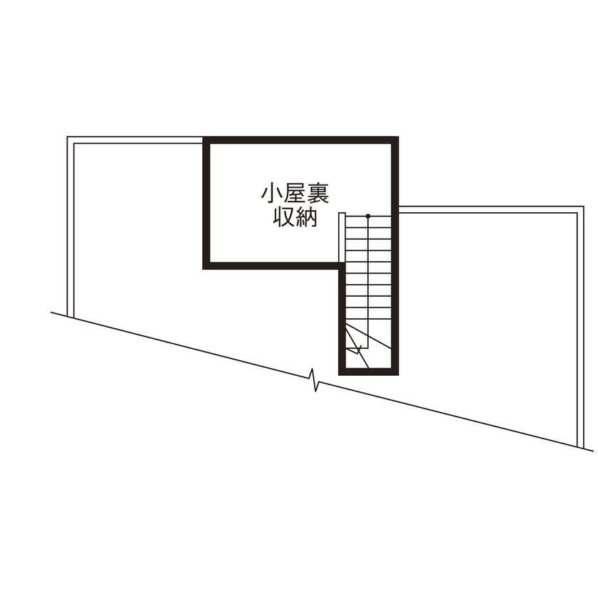 ヤマト住建 埼玉県南埼玉郡/全館換気空調システム「エコエアFine」/20帖超の吹抜けLDK/冬も半袖で過ごせる高性能な家の間取り図（3LDK）小屋裏収納