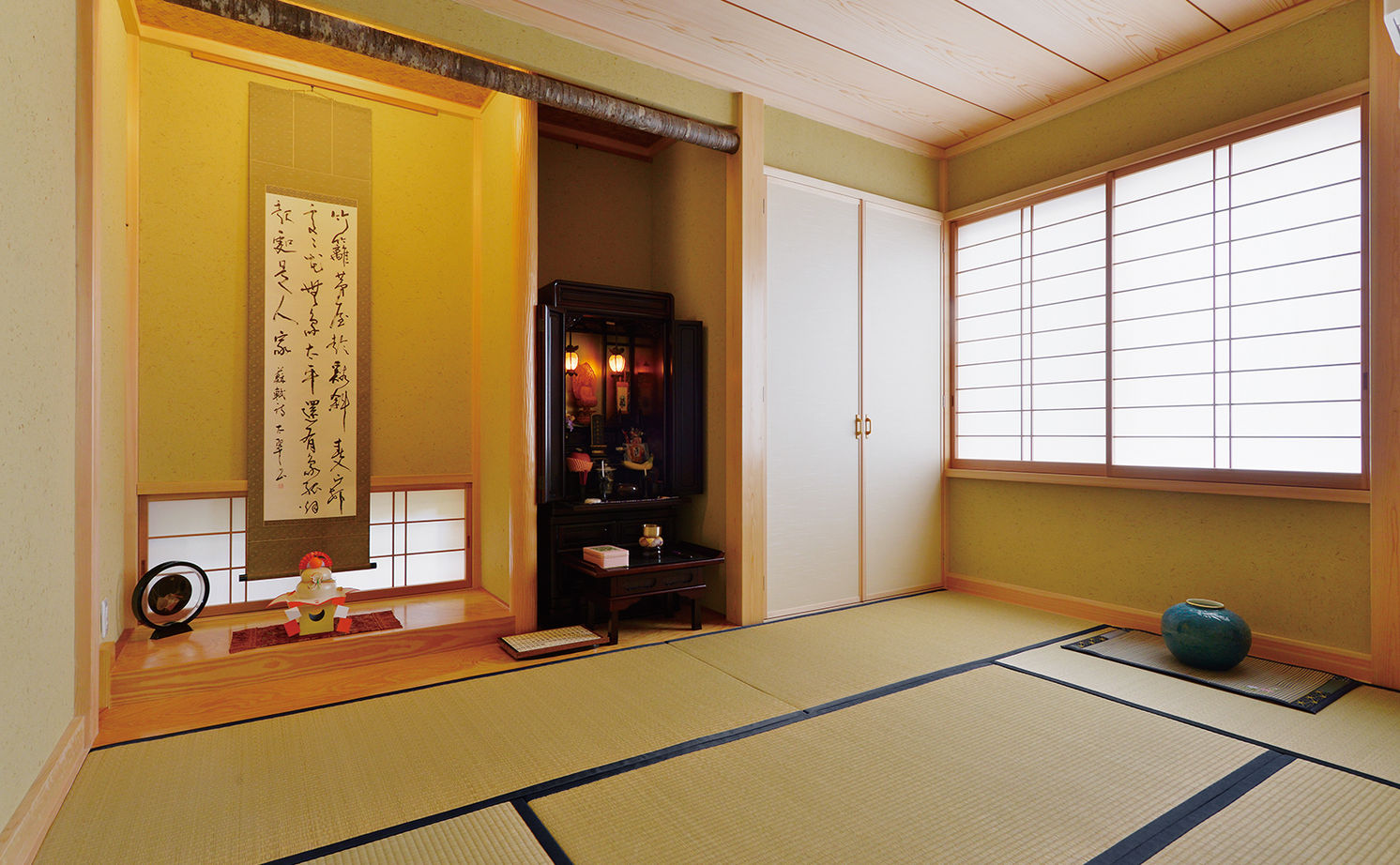 深澤木材 【3020万円/40坪/間取り有/平屋】吹き抜け窓で明るさを確保した平屋住まい。二世帯住宅対応で和モダンな家の建築実例画像5