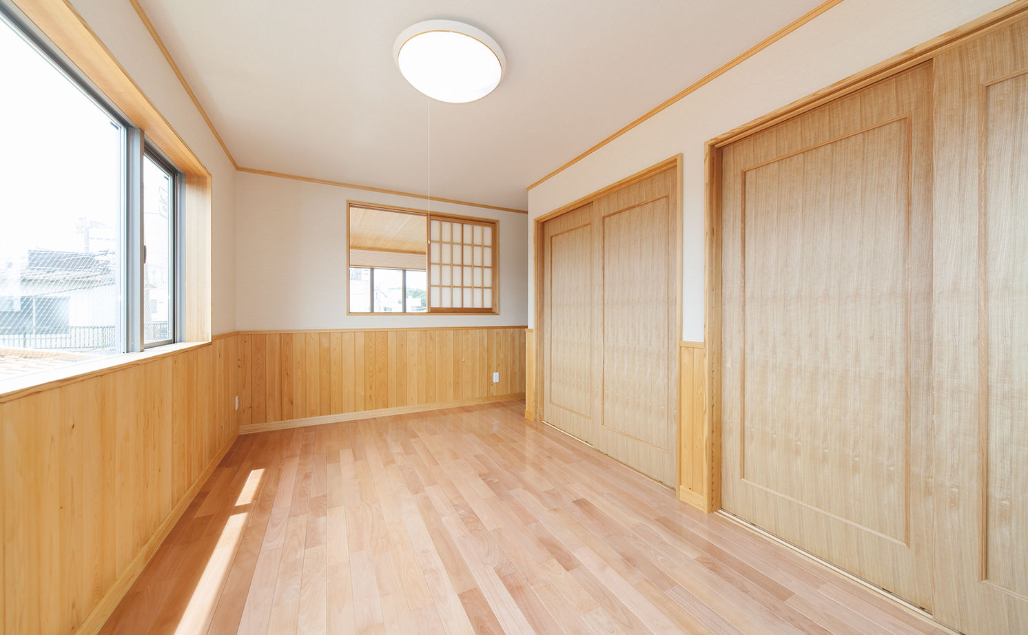 深澤木材 【3200万円/48坪/間取り有】準防火地域の狭小地に建つ、木造3階建て二世帯仕様のビルトインガレージハウスの建築実例画像6