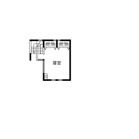 アーバンホーム 【3000万円台/間取り図】まさに憧れ。大空間のビルトインガレージを楽しむロフト付き平屋アメリカンハウスの間取り図（1LDK）2階