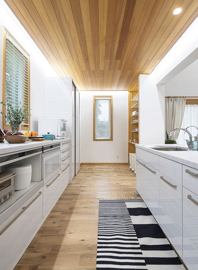 アーバンホーム 【5000万円台/車2台分/ビルトインガレージ/ZEH/間取り図】重厚感あふれるオシャレな北欧テイストの平屋住宅の建築実例画像6