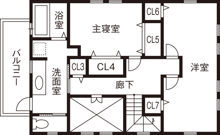 メープルホームズインターナショナル 【フレンチスタイル】憧れを叶えたキッチンで心弾む毎日。年月と共に味わいが深まる天然素材の家｜間取り有の間取り図（3LDK）２階