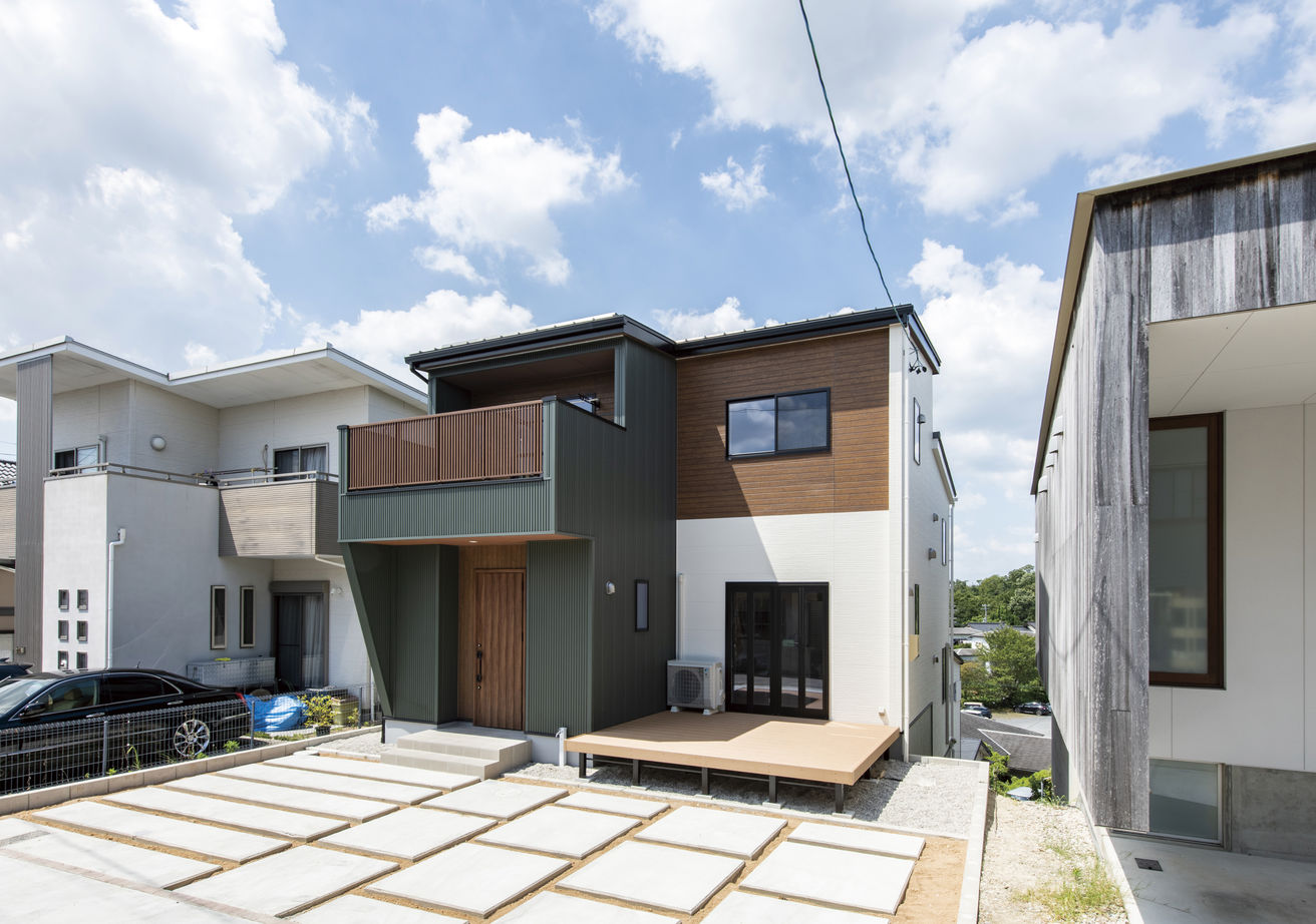 児島産業 【1000万円台】1.8m幅の階段で光を呼び込む　4層のスキップフロアで住んでいて楽しい家の建築実例画像10