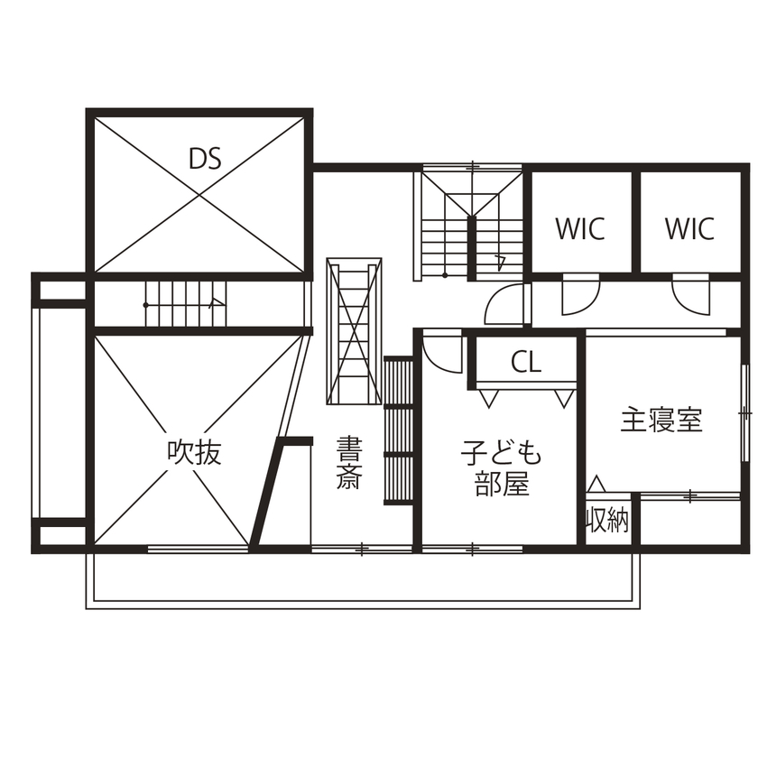 Archi Factory　HIMAWARI　アーキ・ファクトリー・ヒマワリ バイクガレージにBBQスペース　多趣味な施主がこだわりぬいた住まい【間取り図あり/本体価格2500万円】の間取り図（4LDK）