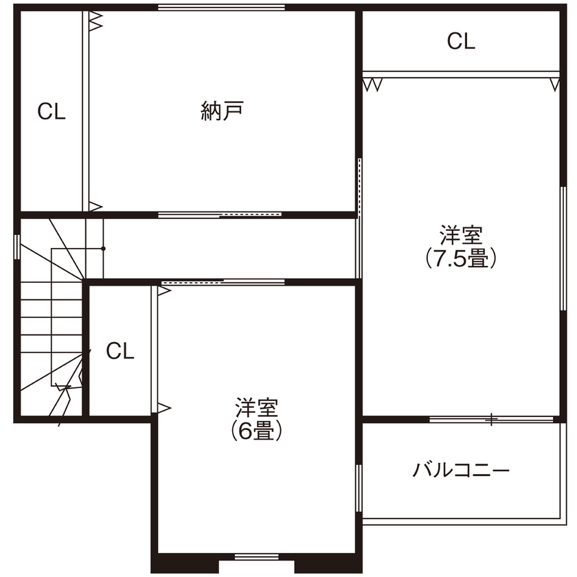 ヤマイチ住建 【大阪市/2000万円台/狭小/3階建て】木目調×間接照明でリラックスできる上質感漂う住まいの間取り図（2LDK+タタミ置場+納戸）3階