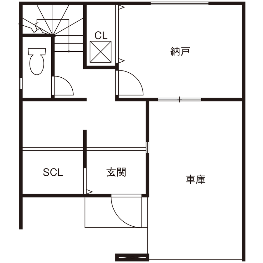 ヤマイチ住建 【大阪市/1000万円台/狭小/3階建て】ZEH性能水準＆耐震等級3で安心して快適に暮らせる住まいの間取り図（2LDK＋納戸）1階