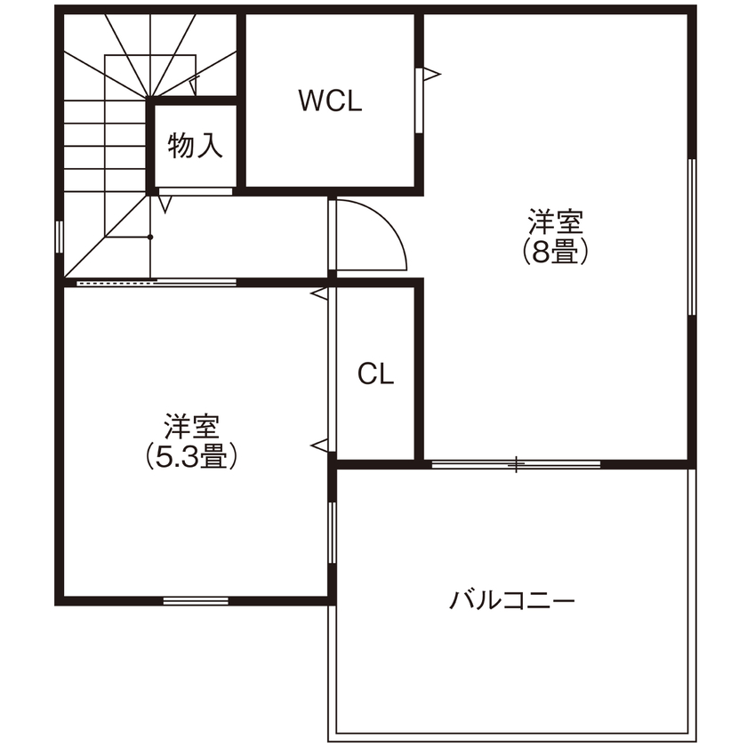 ヤマイチ住建 【大阪市/1000万円台/狭小/3階建て】ZEH性能水準＆耐震等級3で安心して快適に暮らせる住まいの間取り図（2LDK＋納戸）3階