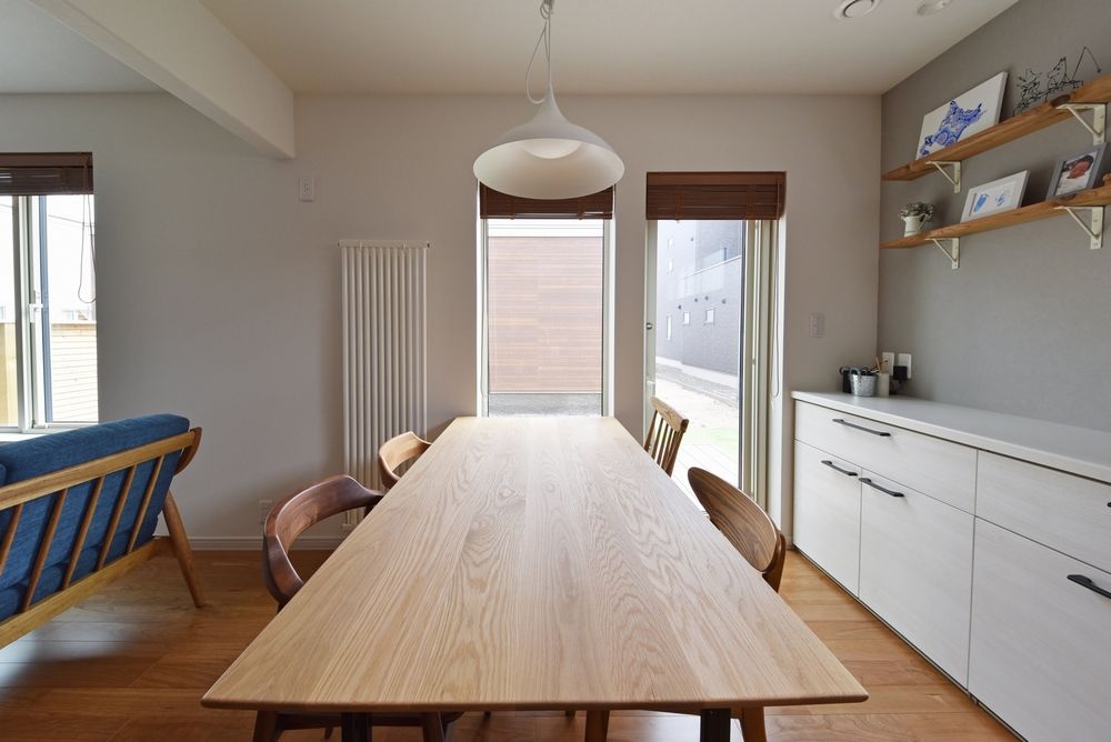 住研ハウス 【苫小牧市/3人家族/4LDK間取図】サーフボードをディスプレイできる玄関土間収納、ナチュラルテイストな家の建築実例画像7