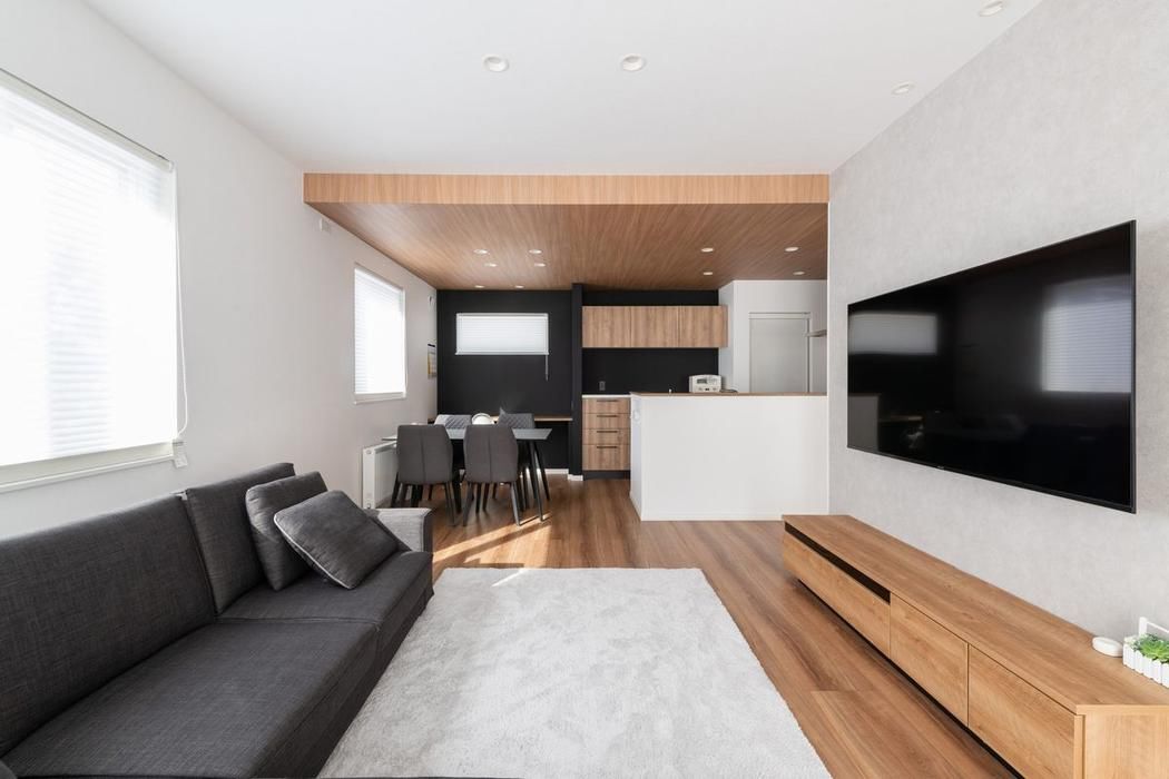 住研ハウス 【千歳市/4LDK間取図/書斎/和室】プライベートスペースの動線が配慮された、いつでも人が呼べる家の建築実例画像2