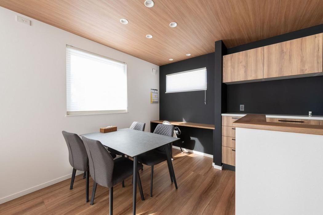 住研ハウス 【千歳市/4LDK間取図/書斎/和室】プライベートスペースの動線が配慮された、いつでも人が呼べる家の建築実例画像4