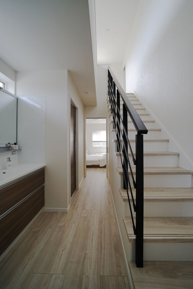 住研ハウス 【苫小牧市/3LDK間取図】暮らしやすさにこだわって。将来を見据え１階で動線が完結するホテルライクな家の建築実例画像7