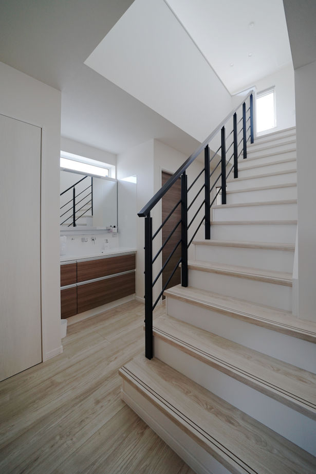 住研ハウス 【苫小牧市/3LDK間取図】暮らしやすさにこだわって。将来を見据え１階で動線が完結するホテルライクな家の建築実例画像8