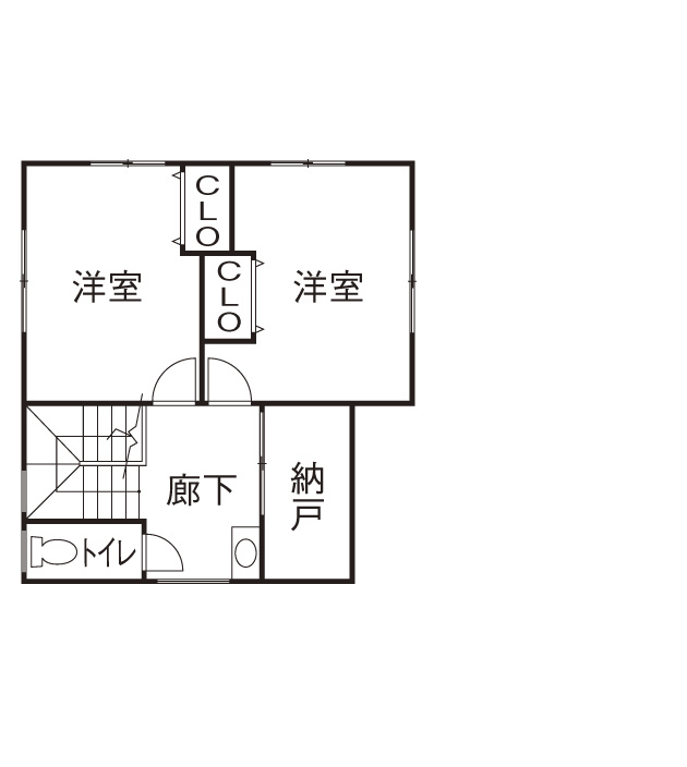 ワイケイホーム 【2000万円台×シンプルモダン】ZEH仕様で家計にやさしい家の間取り図null2階