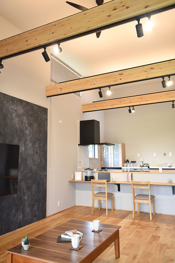 ワイケイホーム 【2000万円台後半/平屋】高天井の開放的なLDKや大容量の収納、生活音に配慮した間取りなど工夫満載の家の建築実例画像4