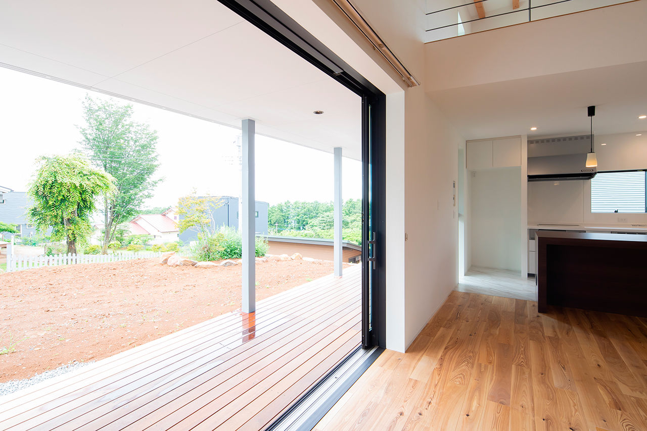 明和ホーム 【平屋風/約25坪/3LDK】吹抜けの大空間リビング＋ロフト。平屋のように暮らせるリゾートライクな2階建ての建築実例画像3