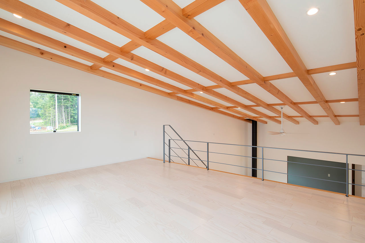 明和ホーム 【平屋風/約25坪/3LDK】吹抜けの大空間リビング＋ロフト。平屋のように暮らせるリゾートライクな2階建ての建築実例画像6