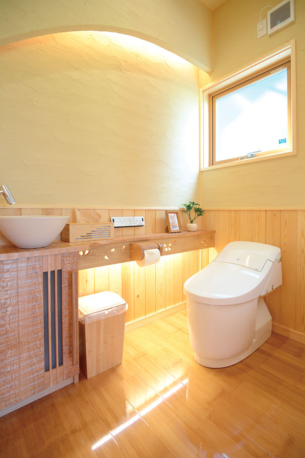 明和ホーム 【甲府市/3000万円台/38坪/ZEH＋R/間取り図あり】一体感と開放空間。のびやかに過ごす平屋風2階建ての家の建築実例画像9