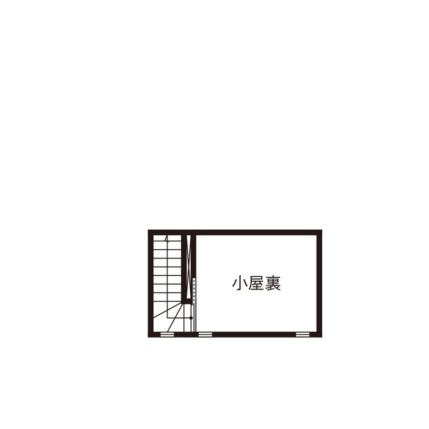 桧家住宅　(日本中央住販) 【奈良県/2200万円台/間取図掲載】吹抜けの大空間LDKで開放感を満喫。ママズルームを多彩に活用の間取り図（2LDK）小屋裏