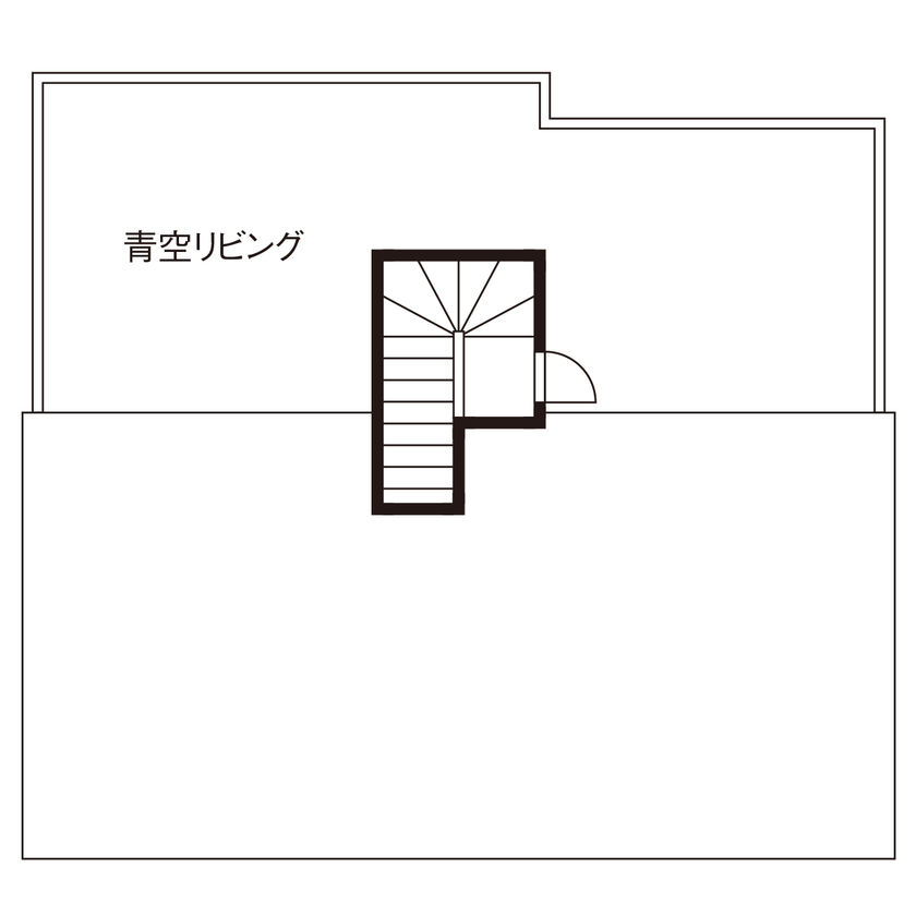 桧家住宅　(日本中央住販) 【大阪府/間取図/ビルトインガレージ/屋上庭園】愛車を眺め、趣味を楽しむ高品質な邸宅。の間取り図（2LDK）屋上庭園
