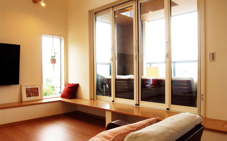 桧家住宅　(日本中央住販) 【奈良県/和室/R壁仕様/二の字型キッチン】緑と調和する心地よい暮らしの建築実例画像3