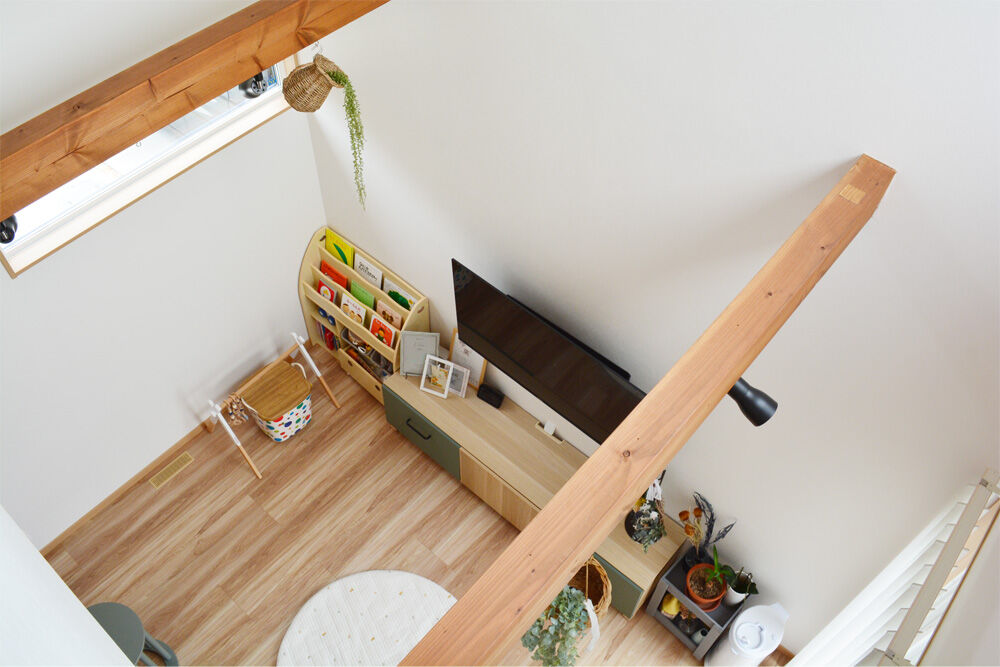 桧家住宅　(日本中央住販) 【奈良県/吹き抜け/土間収納】家族が集う、明るく開放的な空間を実現した住まいの建築実例画像2