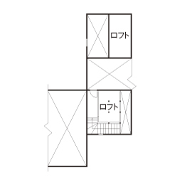 イソダ 【3000万円台/50坪台/間取り図あり/賃貸併用住宅】間取りにこだわり抜いた、憧れの湘南ライフを楽しむ家の間取り図（4LDK）ロフト