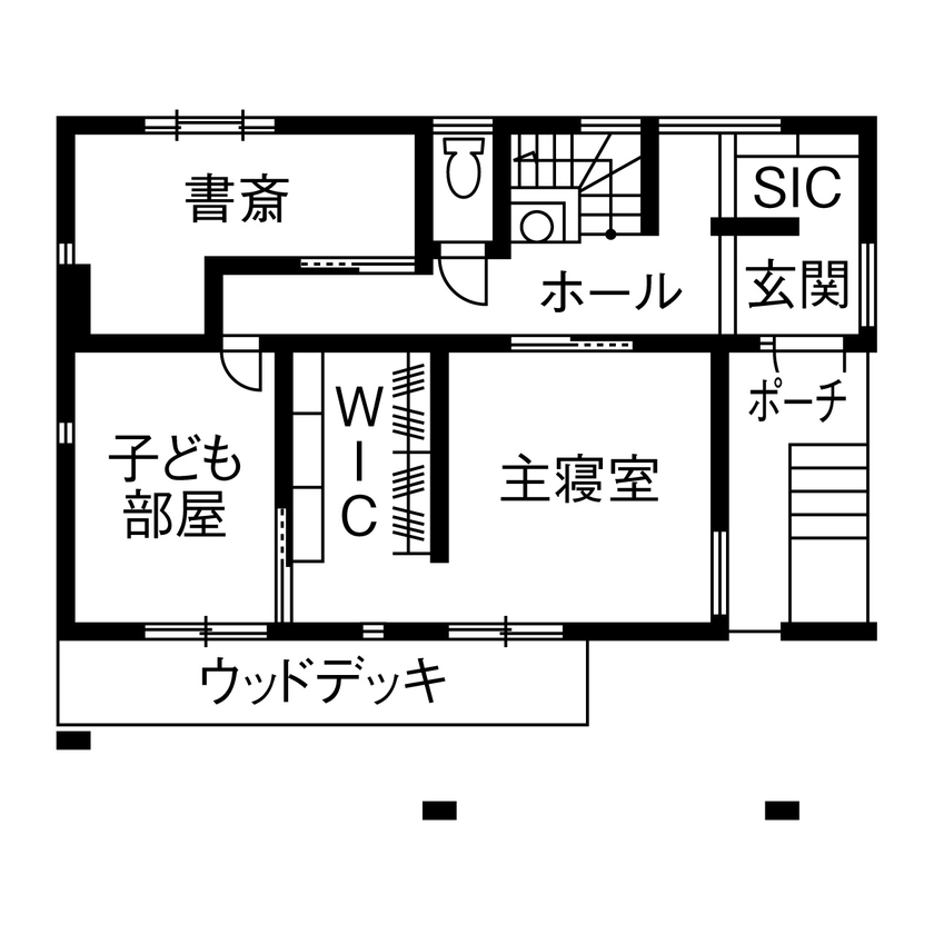 イソダ 【2000万円台/30坪台/間取り図あり/ソーラーサーキット】高性能住宅でおくる快適な日々の暮らしの間取り図（3LDK）1階