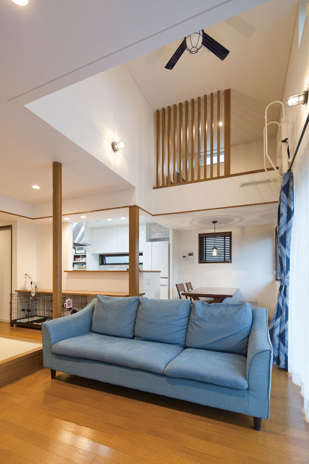 イソダ 【2000万円台/30坪台/吹き抜け/土地探し/湘南/間取り図有】海を楽しみたい。毎日の為の快適動線の建築実例画像2