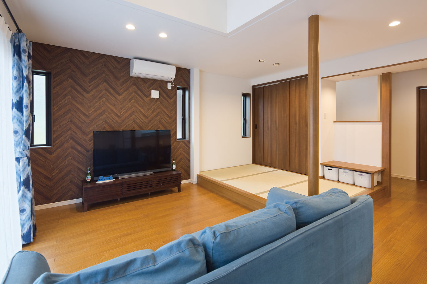 イソダ 【2000万円台/30坪台/吹き抜け/土地探し/湘南/間取り図有】海を楽しみたい。毎日の為の快適動線の建築実例画像6