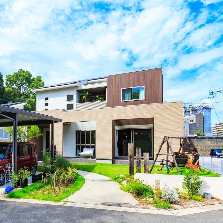 シアーズホーム福岡 こだわりモザイクタイルのキッチン映える家の建築実例画像2