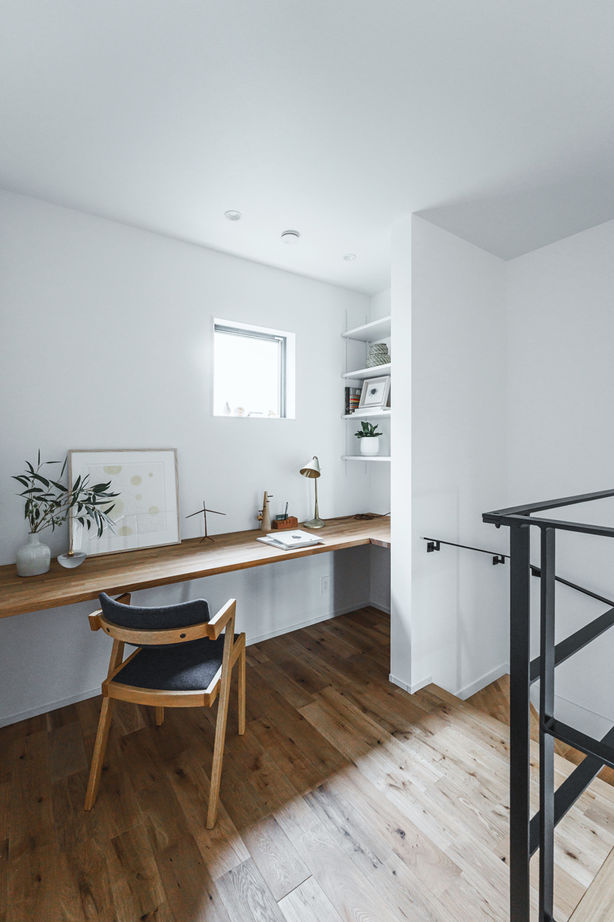 LIVIA(リビア)一級建築士事務所 【京都/2000万円台/間取図】テラスや吹抜けから光を採り込んだ、グレーが映える細部まで美しい家の建築実例画像8